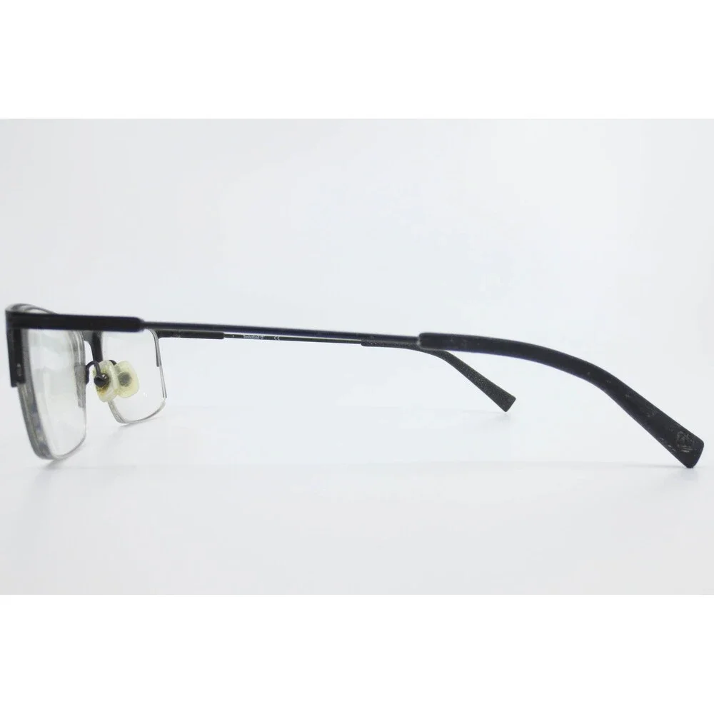 Timberland TB1758 002 Matte Black Semi Rimless Rectangular Eyeglass Frames